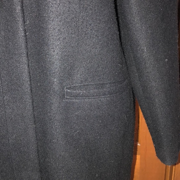 Old Navy fall/winter black 3/4 coat with funnel neck and covered zipper - Picture 3 of 16